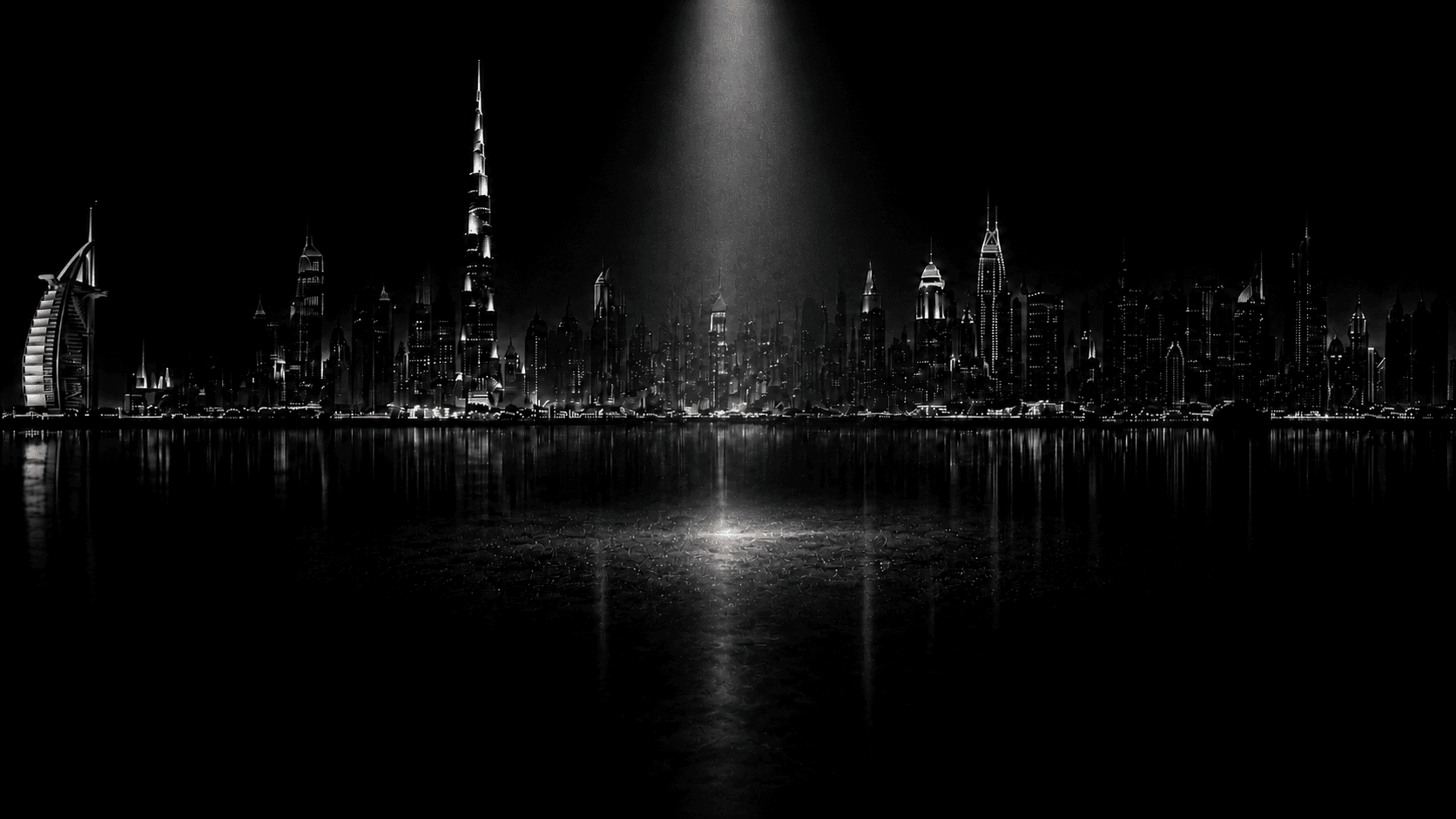 Dubai Skyline Spotlight